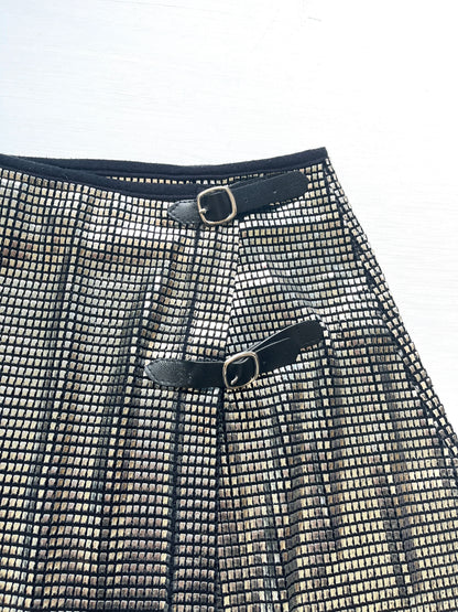 Paco Rabanne 1990s Silver Mini Skirt