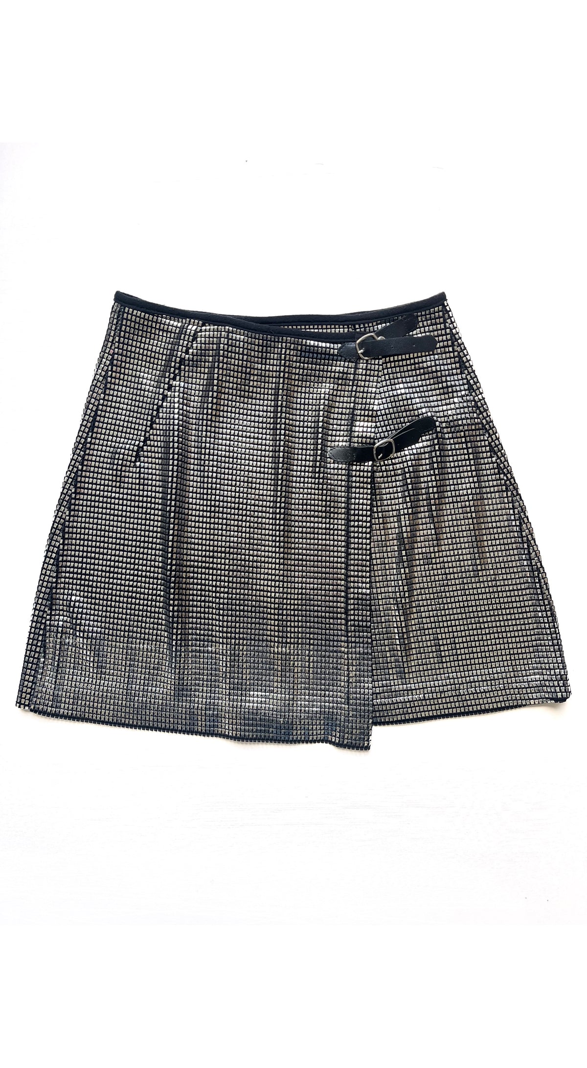 Paco Rabanne 1990s Silver Mini Skirt