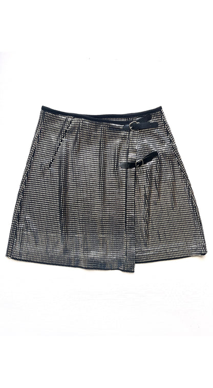 Paco Rabanne 1990s Silver Mini Skirt