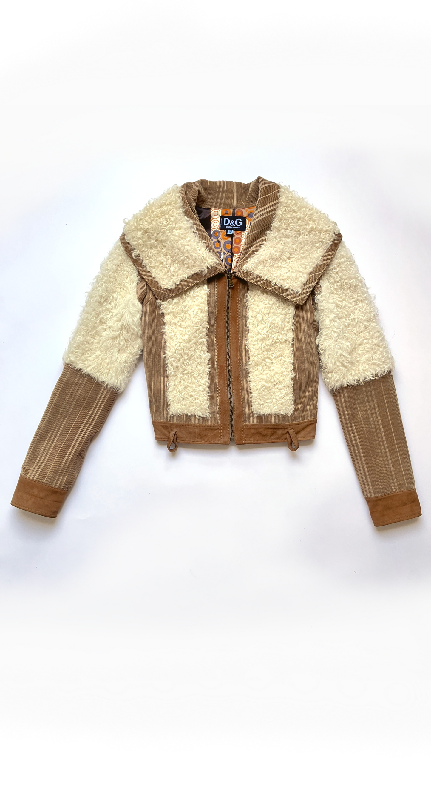 Dolce & Gabbana ~ Vintage Camel Shearling Fur Jacket