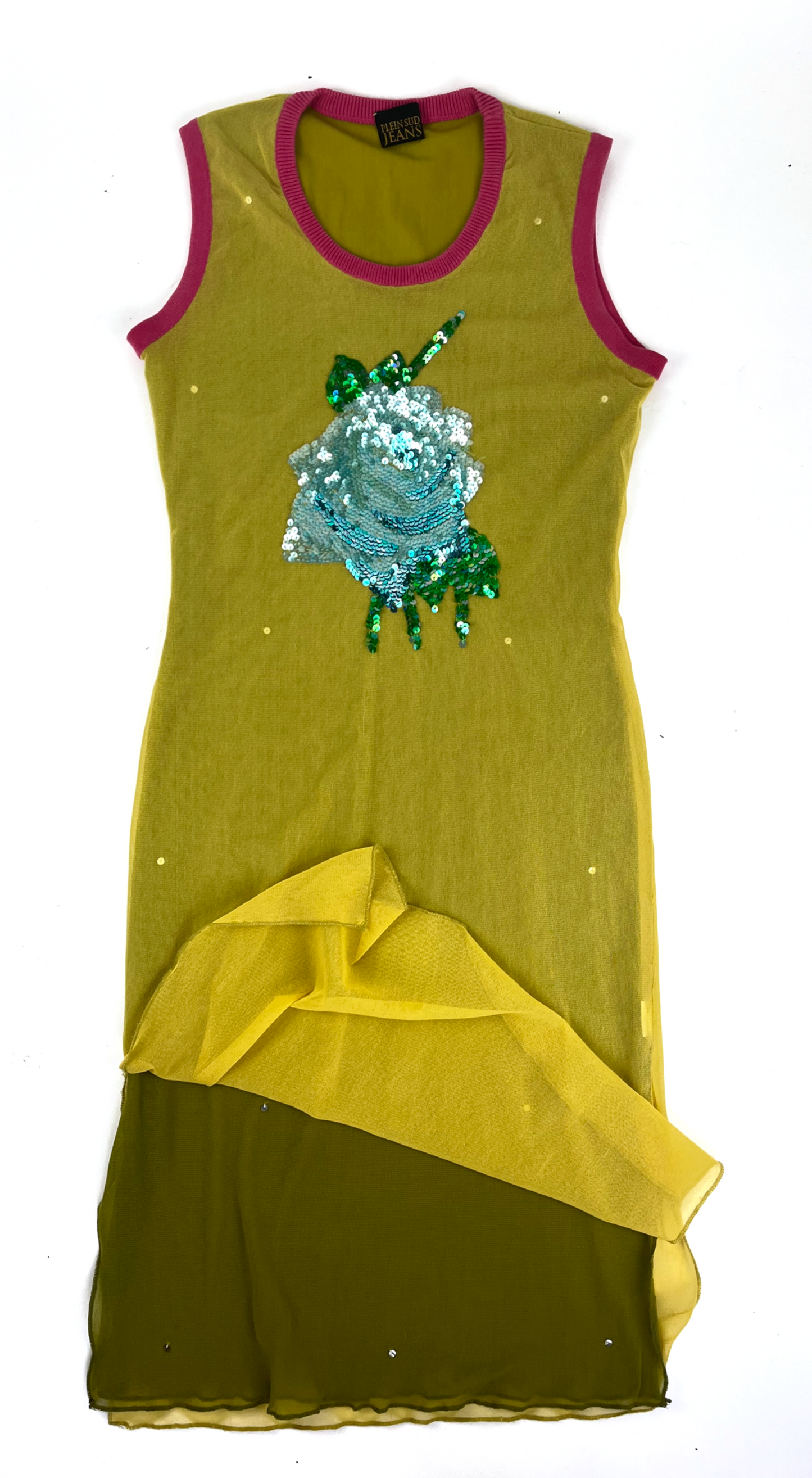 Plein Sud ~ Mesh 2000s Maxi Sunrise Dress