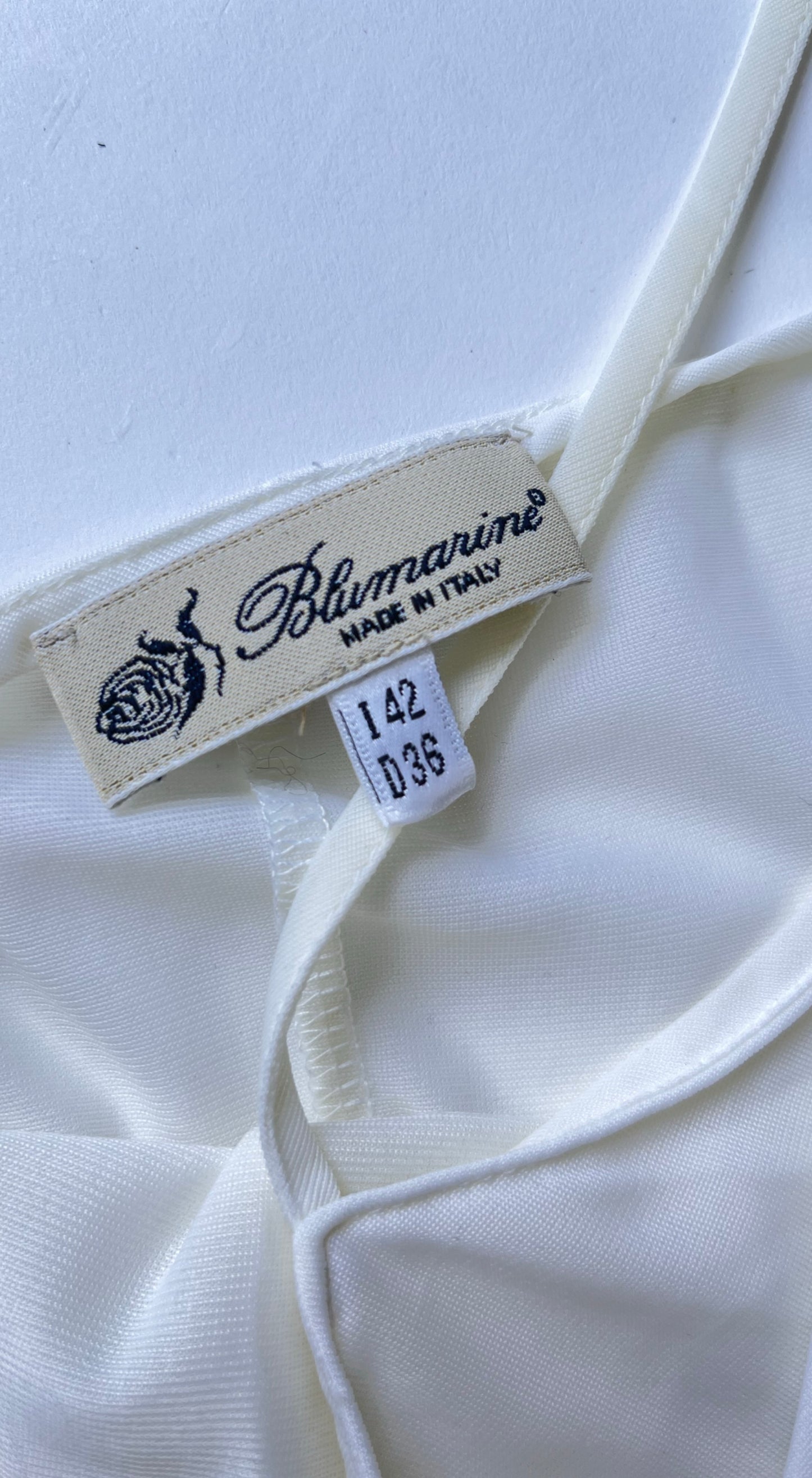 Blumarine ~ 2000s Vintage Asymmetric Underwater Silk Dress