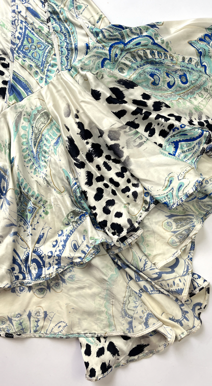Roberto Cavalli ~ 2004 Paisley Print Mermaid Slip Dress