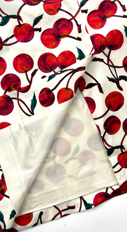 Dolce & Gabbana ~ Runway FW 1996 Cherry Print Midi Dress