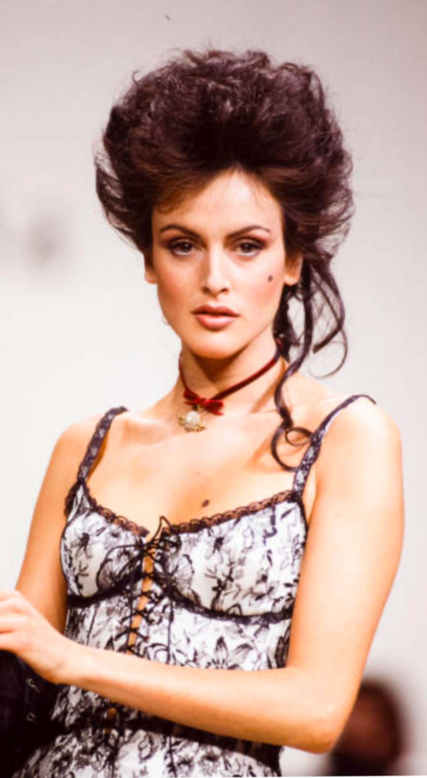 Lolita Lempicka ~ Couture Runway F/W 1994 Lace-Up Corset Mini Dress