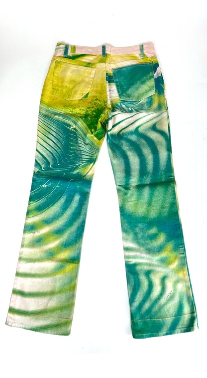 Roberto Cavalli ~ Vintage 90s Op Art Psychedelic Pants 