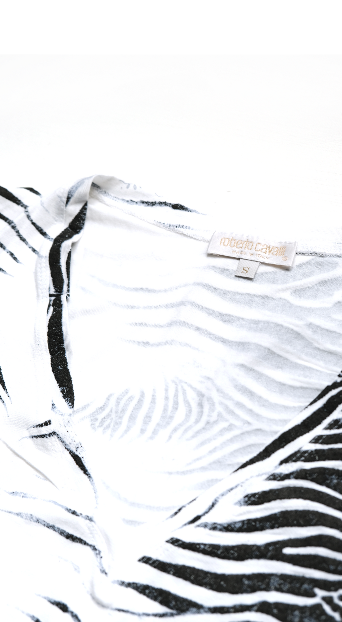 Roberto Cavalli Runway SS 2000 Zebra Print Beaded Skirt & Top Set