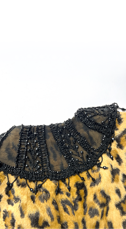 Anna Molinari by Blumarine ~ Runway FW 1994 Leopard jacket with Pearl Collar
