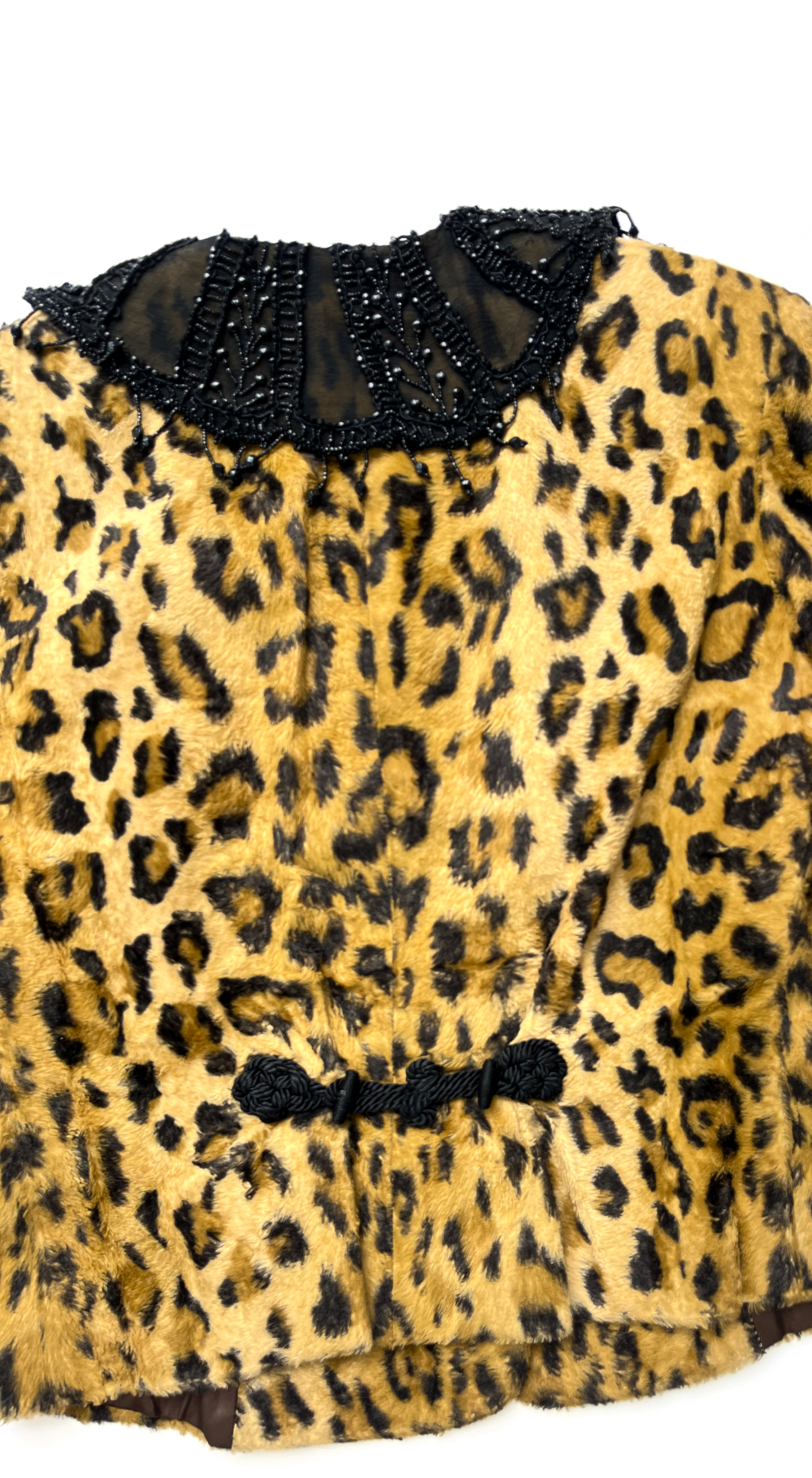 Anna Molinari by Blumarine ~ Runway FW 1994 Leopard jacket with Pearl Collar