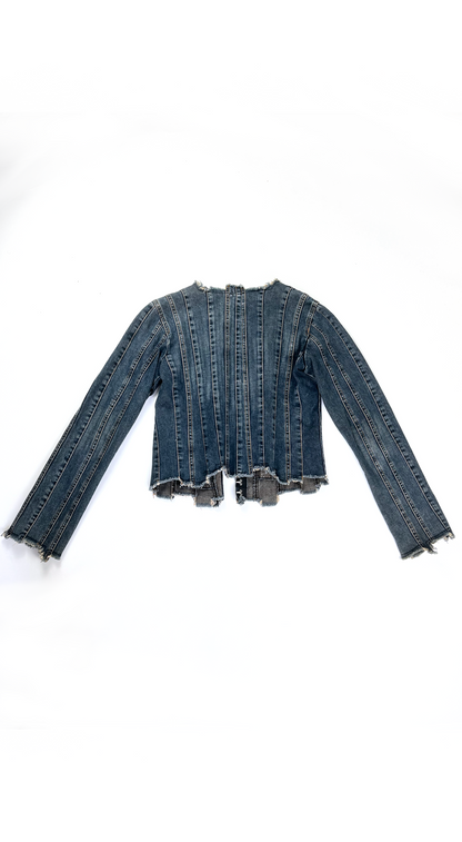 Plein Sud ~ 2000s Constructed Denim Jacket