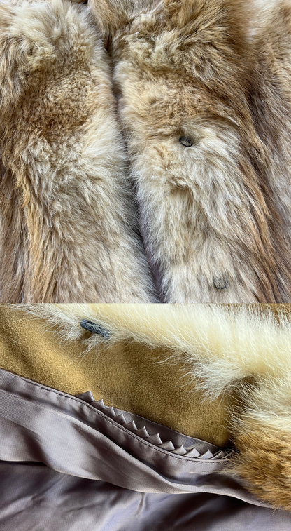 Betty Barclay ~ Vintage Beige-Brown Fur Coat