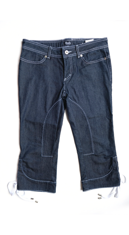 Dolce & Gabbana ~ 2000s Denim Jacket & Capri Pants Set