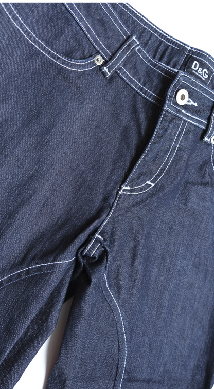 Dolce & Gabbana ~ 2000s Denim Jacket & Capri Pants Set