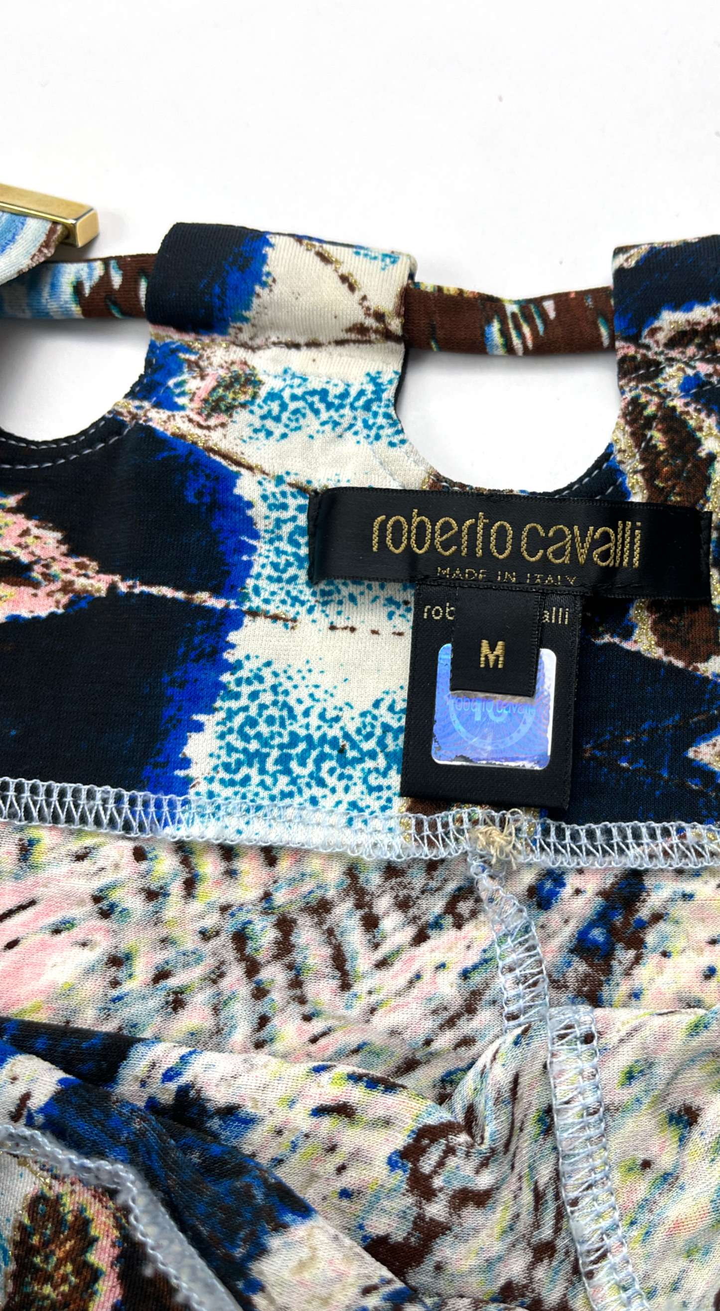 Roberto Cavalli ~ Spring 2004 Feather Print Skirt