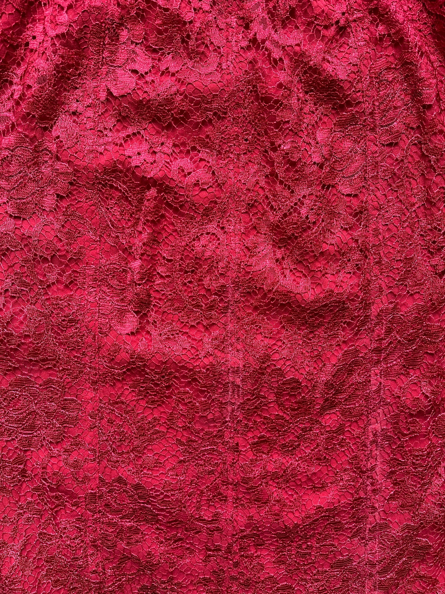 Dolce & Gabbana Vintage Red Lace Bustier Dress