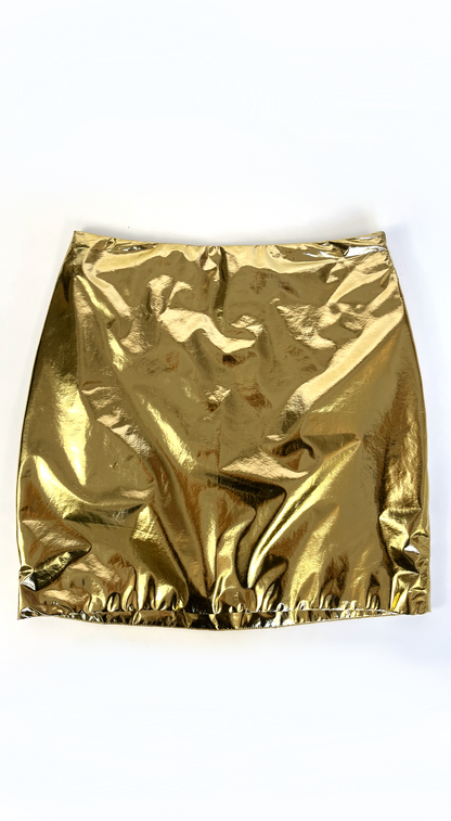 Istante by Gianni Versace ~ Gold Mini Skirt