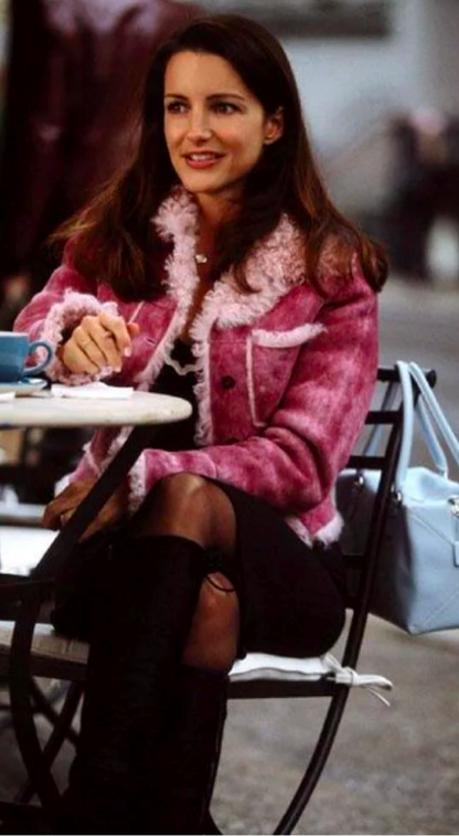 Christian Lacroix ~ 2002 Charlotte York Pink Bleached Shearling Christian Lacroix ~ 2002 Charlotte York Pink Bleached Shearling