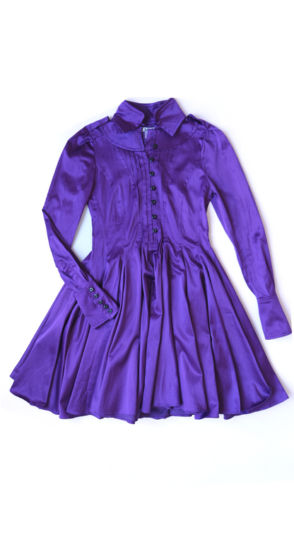 Chloé ~ Purple Silk Dress