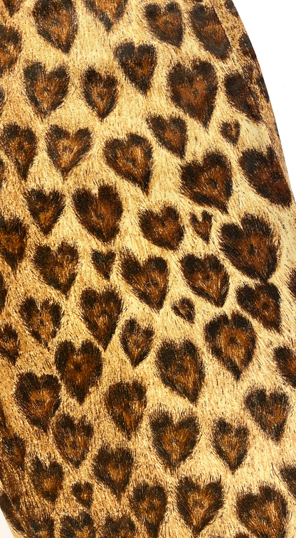 Moschino ~ 1990s Leopard  Heart Print Pants