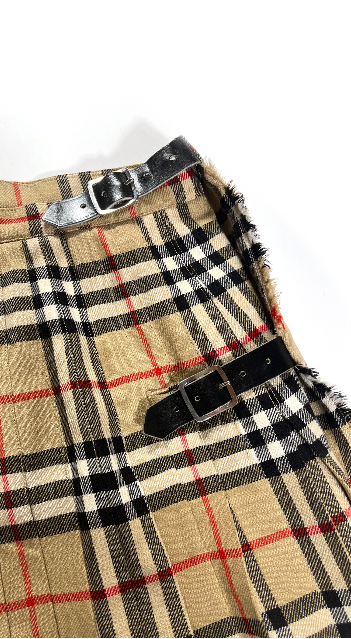 Burberry ~  Vintage 1980s Tartan Skirt