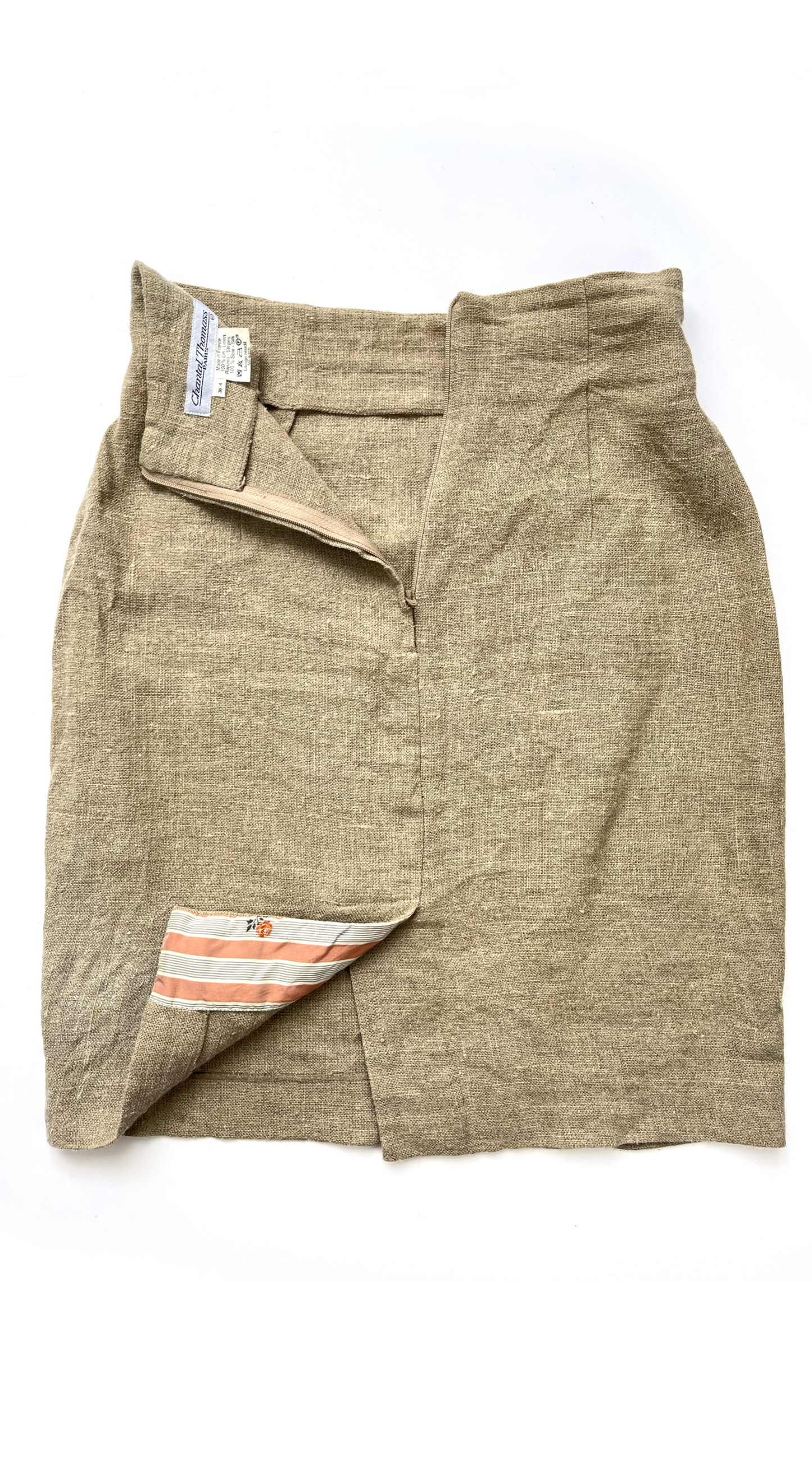 Chantal Thomass ~ 1990s Rose Embroidered Linen & Silk Set