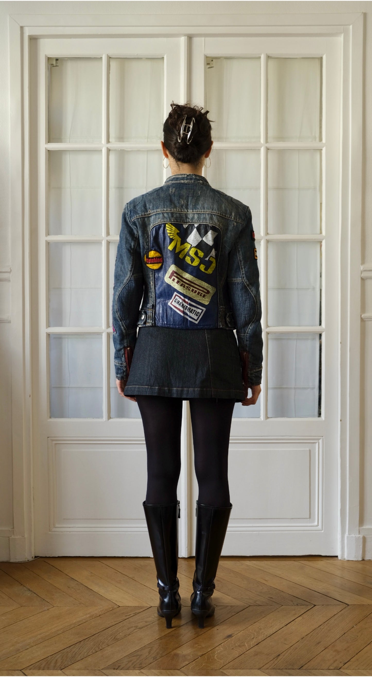 Miss Sixty ~ 2000s Vintage Moto Sport Denim Jacket