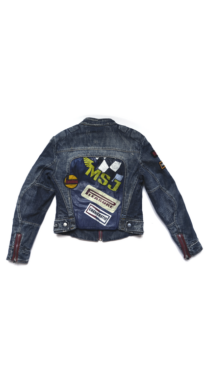 Miss Sixty ~ 2000s Vintage Moto Sport Denim Jacket