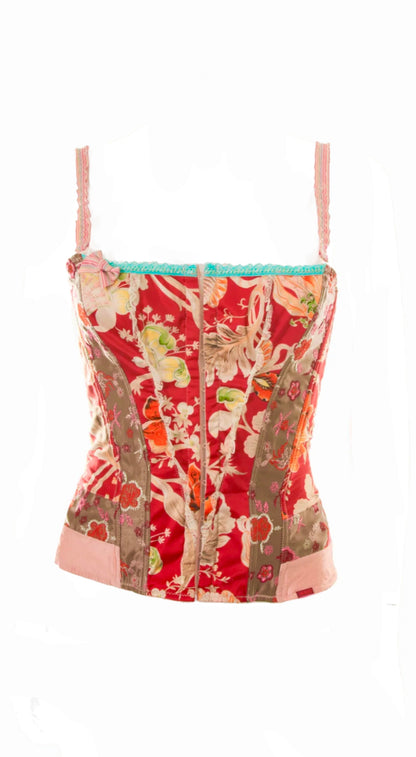 Kenzo ~ Y2K Floral Lace Corset