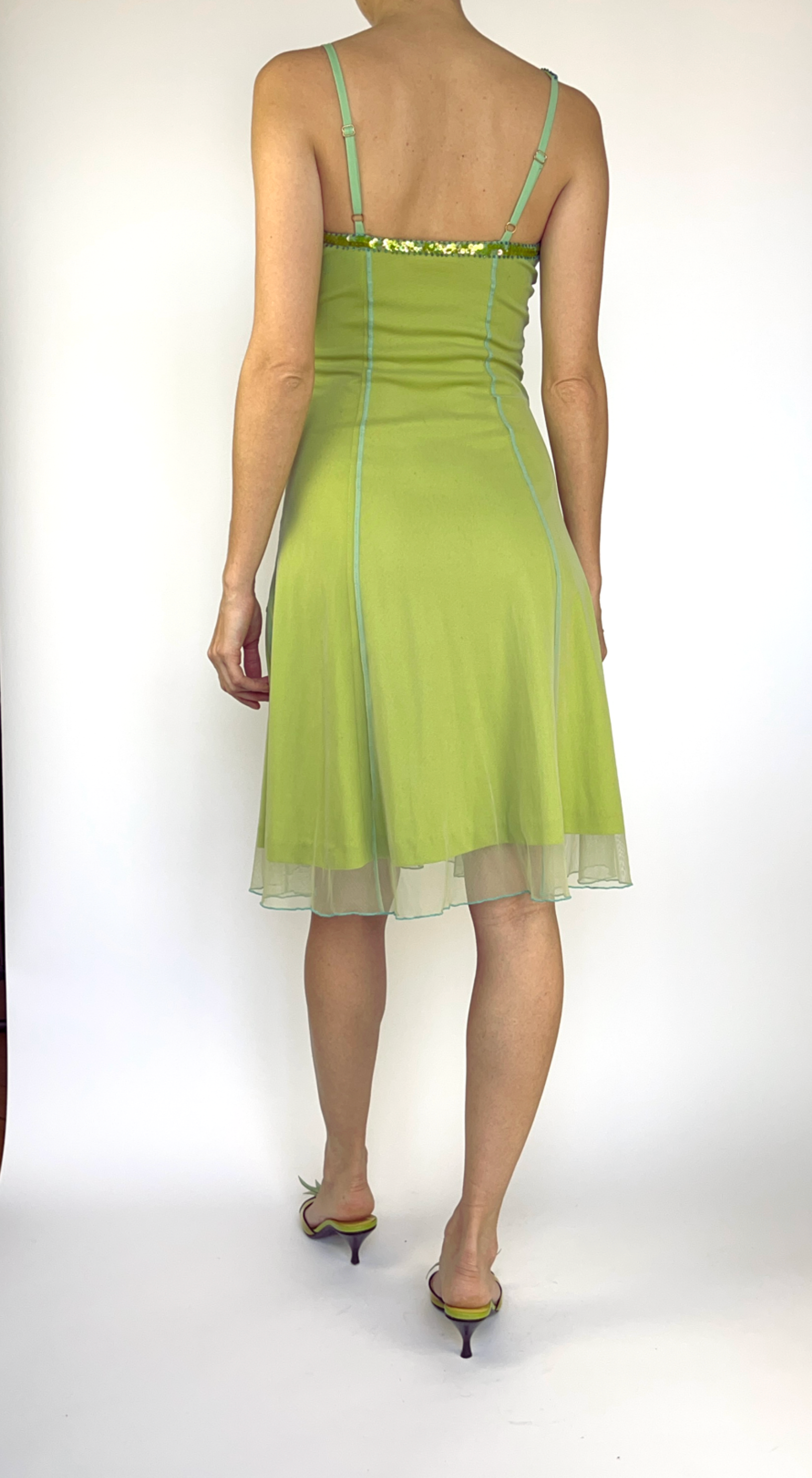 betsey johnson green silk dress Betsey Johnson Green Above Knee & Mini Dresses
