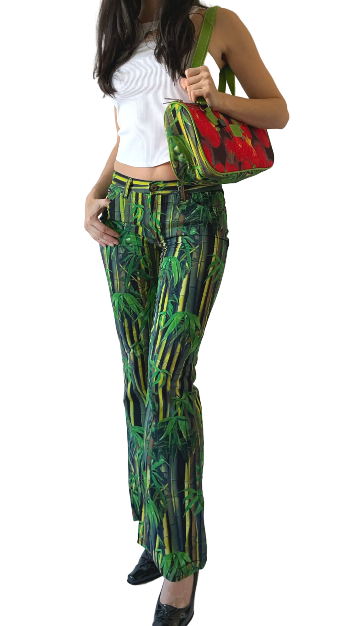 Dolce & Gabbana 2000s Bamboo Print Pants