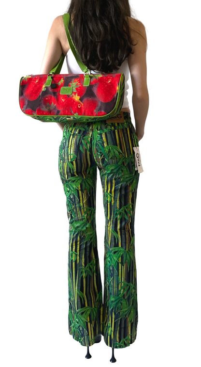 Dolce & Gabbana 2000s Bamboo Print Pants