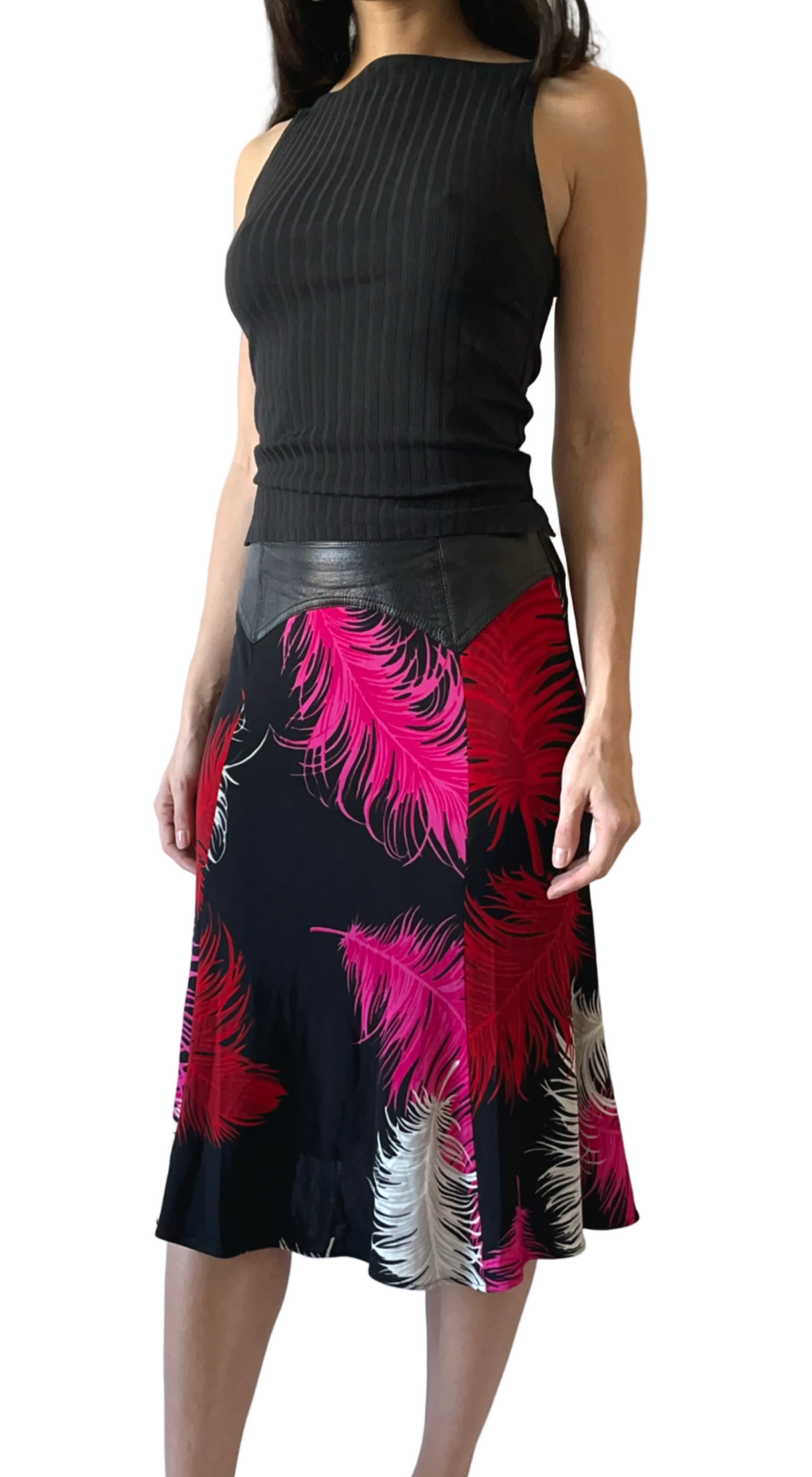 Gianni Versace F/W 2001 Runway Feather Skirt