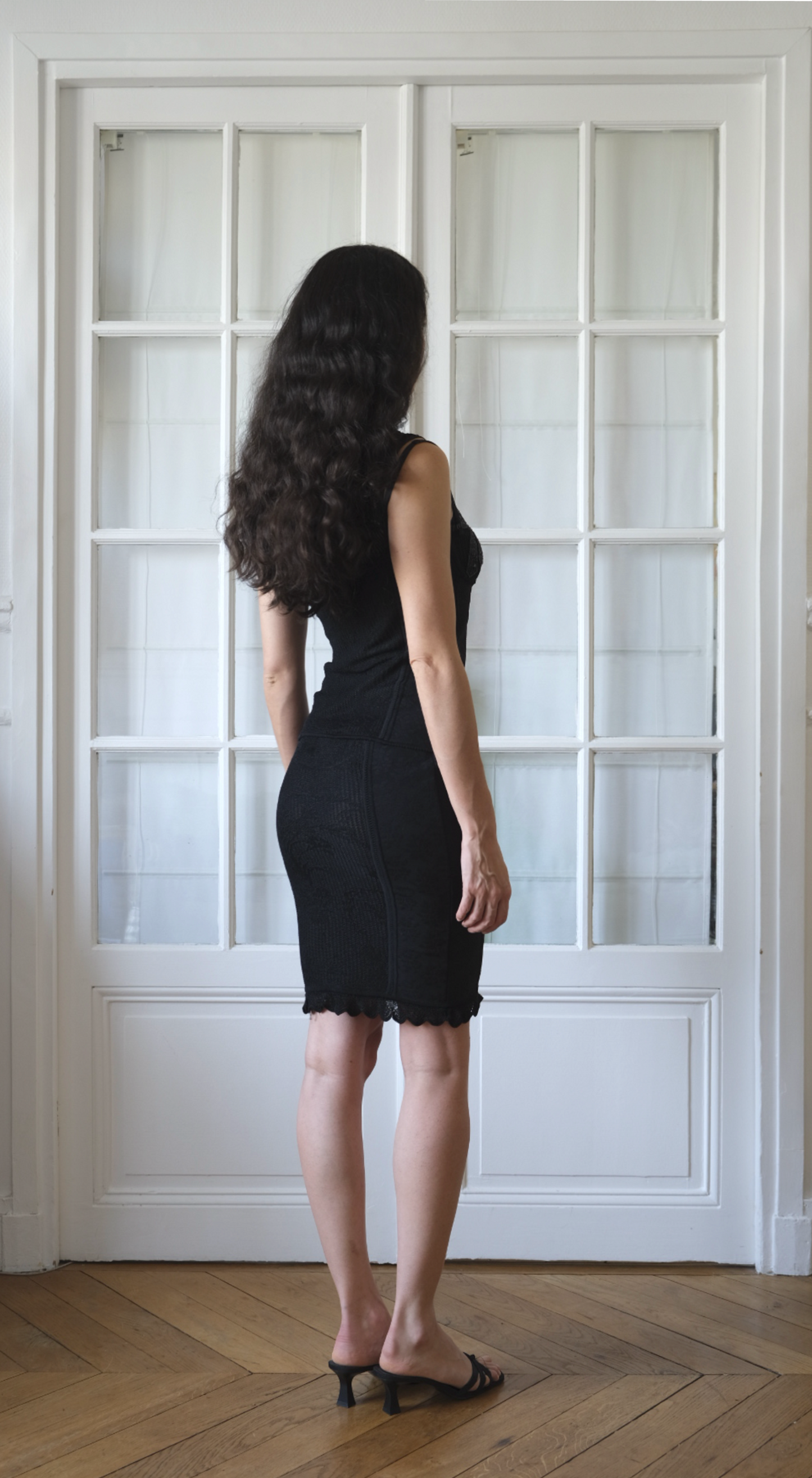 John Galliano ~ 2003 Knit Corset Skirt Set