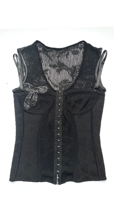 John Galliano ~ 2003 Knit Corset Skirt Set