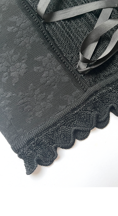 John Galliano ~ 2003 Knit Corset Skirt Set