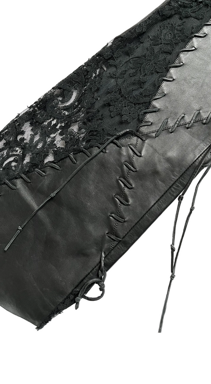 Voyage Runway F/W 2003 Lace Leather Pants