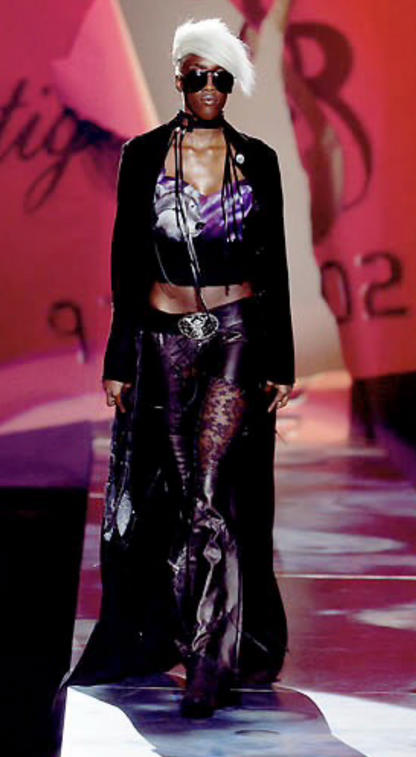 Voyage Runway F/W 2003 Lace Leather Pants