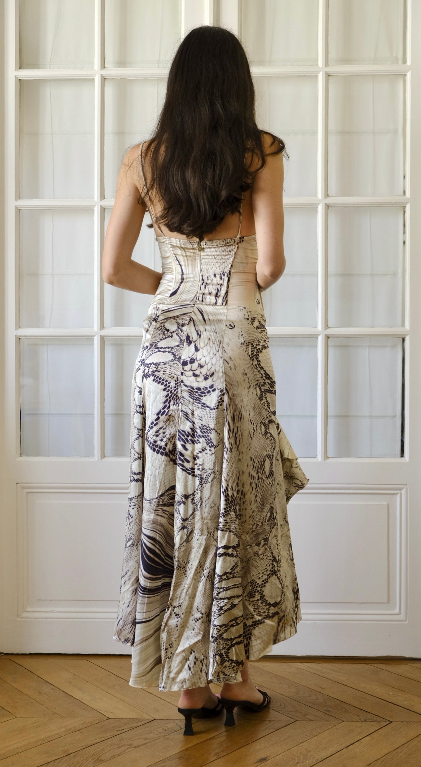 Roberto Cavalli ~ SS 2007 Silk Snake Print Dress