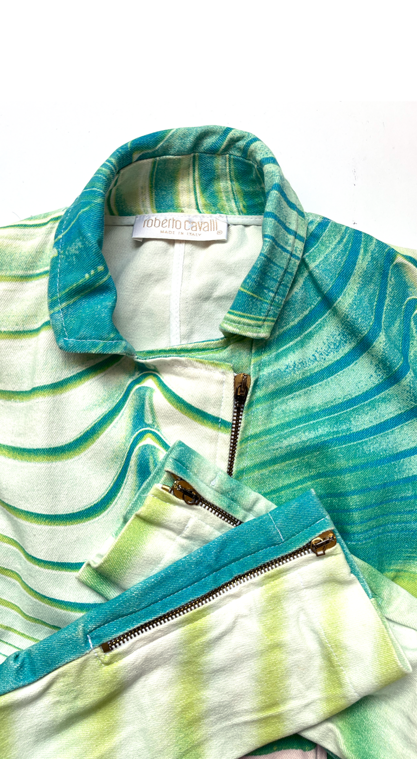 Roberto Cavalli ~ 2001 Psychedelic Zip Jacket