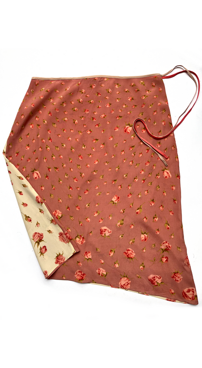 Blumarine SS 2000 Rose Set Skirt Cardigan