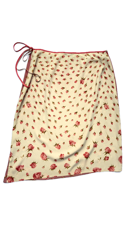 Blumarine SS 2000 Rose Set Skirt Cardigan