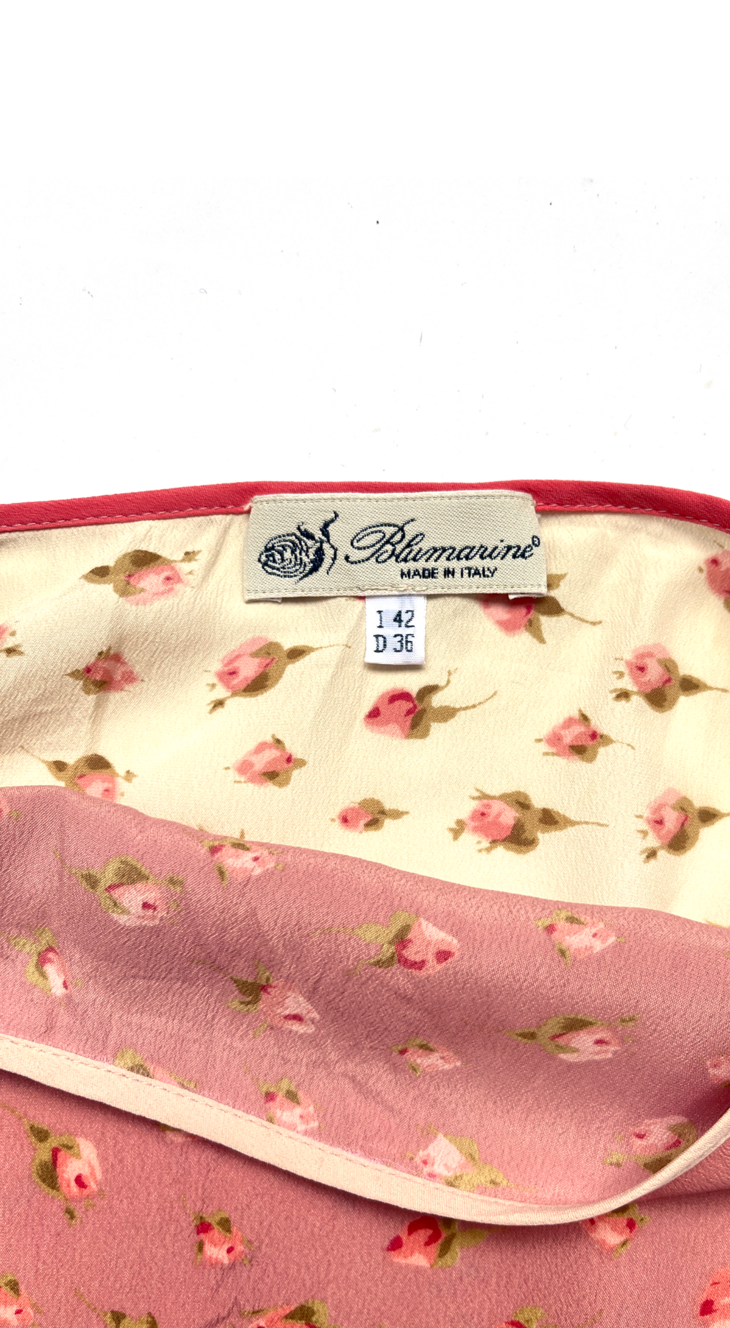 Blumarine SS 2000 Rose Set Skirt Cardigan