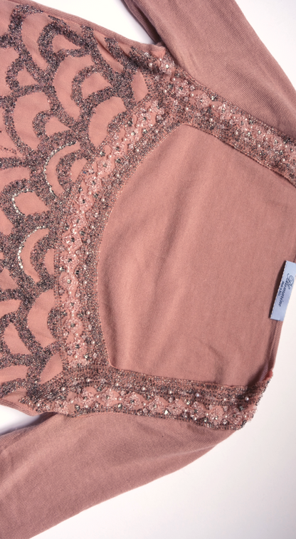 Blumarine ~ 2000s Embellished Square Neck Pullover