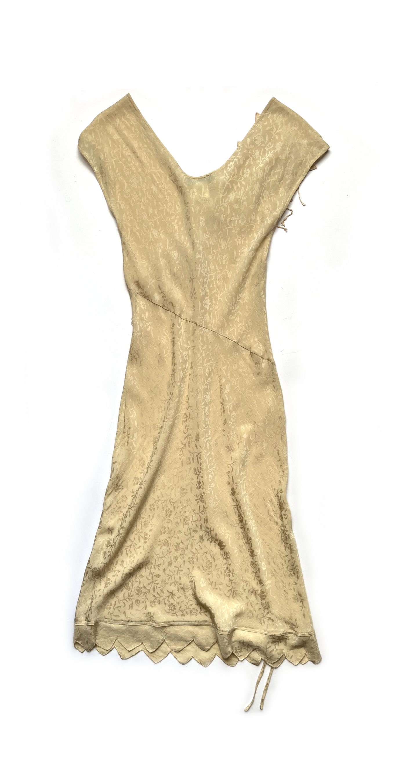 Lolita Lempicka Silk Creme Floral Dress