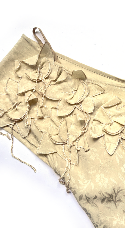 Lolita Lempicka Silk Creme Floral Dress