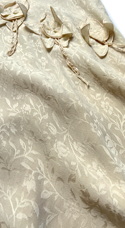 Lolita Lempicka Silk Creme Floral Dress