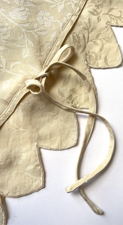 Lolita Lempicka Silk Creme Floral Dress