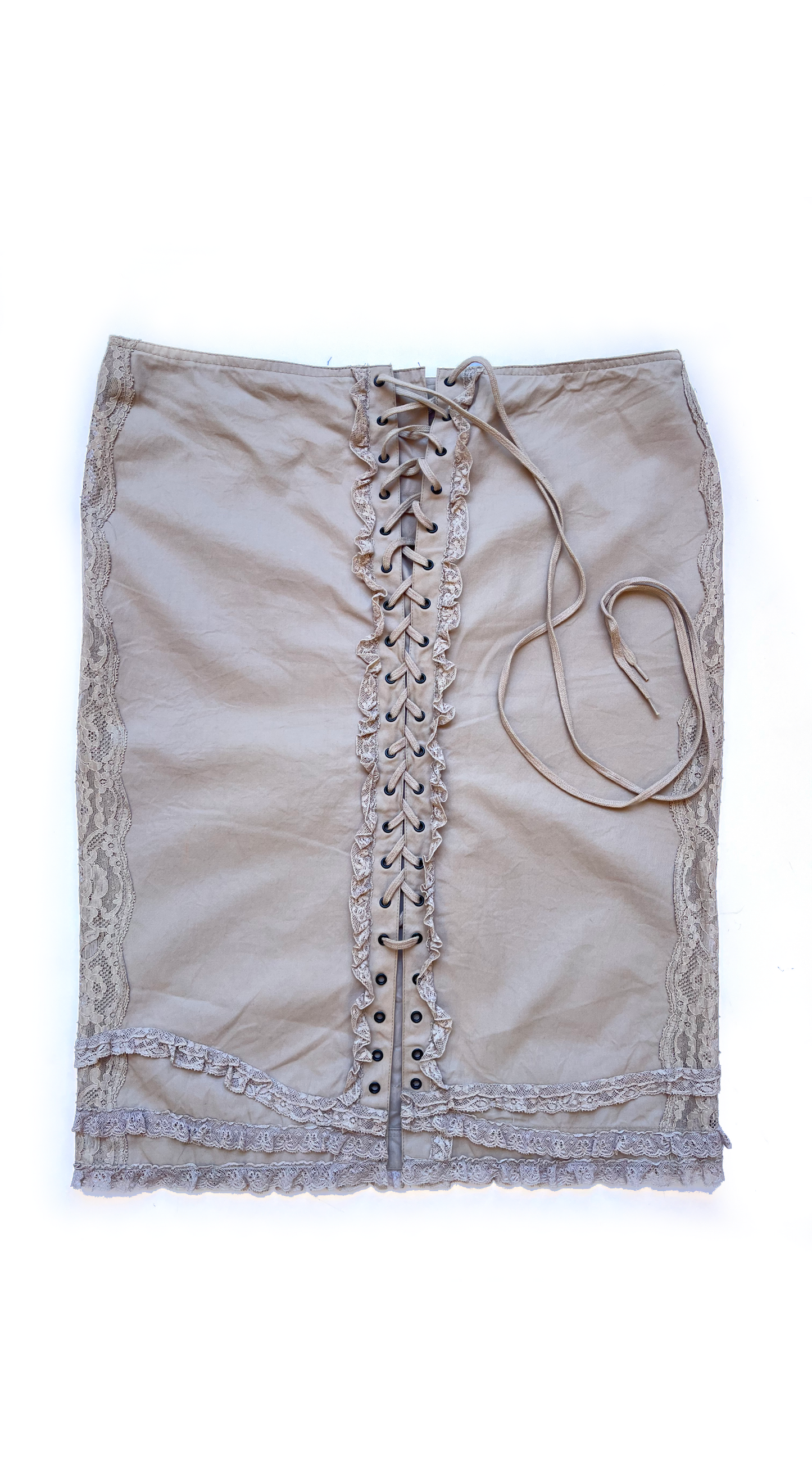 Lolita Lempicka 2000s Lace Corset & Skirt Set