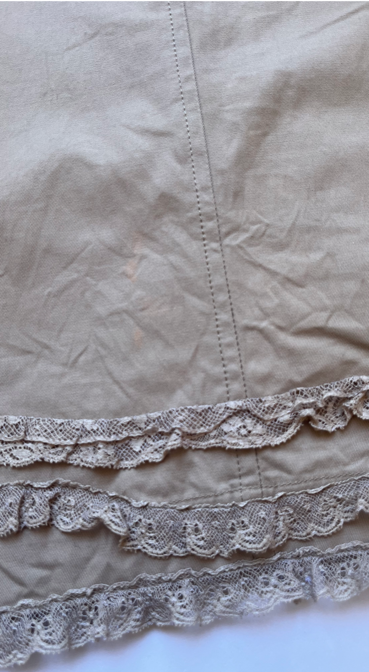 Lolita Lempicka 2000s Lace Corset & Skirt Set