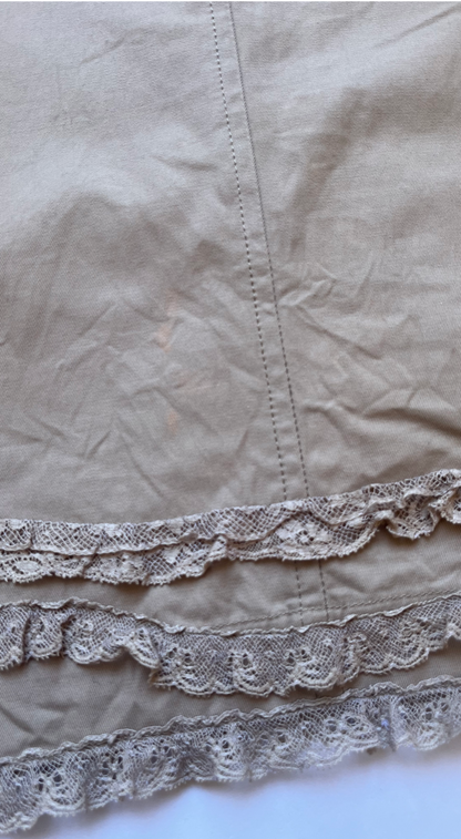 Lolita Lempicka 2000s Lace Corset & Skirt Set